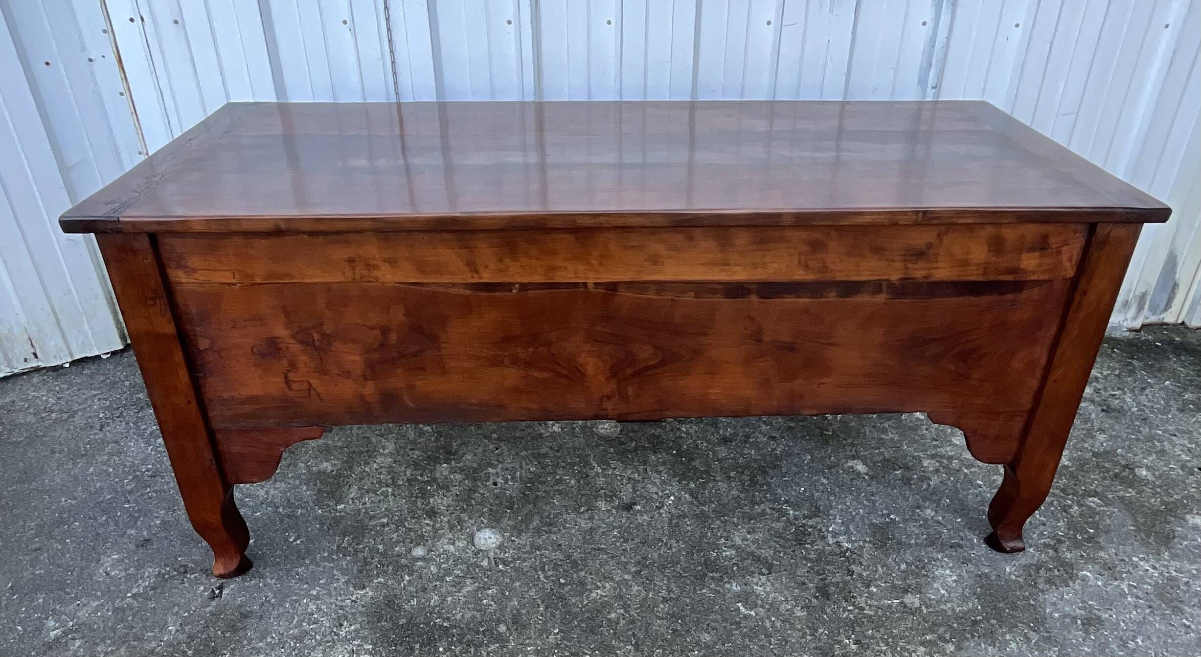 Solid cherry wood chest – late 19th century