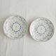 Set of 2 Boch soup plates, Copenhagen decor