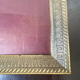 Vintage Gold colored Metal Picture Frame Large size 27 cm x 21 cm Convex glass