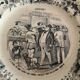 5 talking plates Choisy Le Roi XIXth series "Chinoiseries"