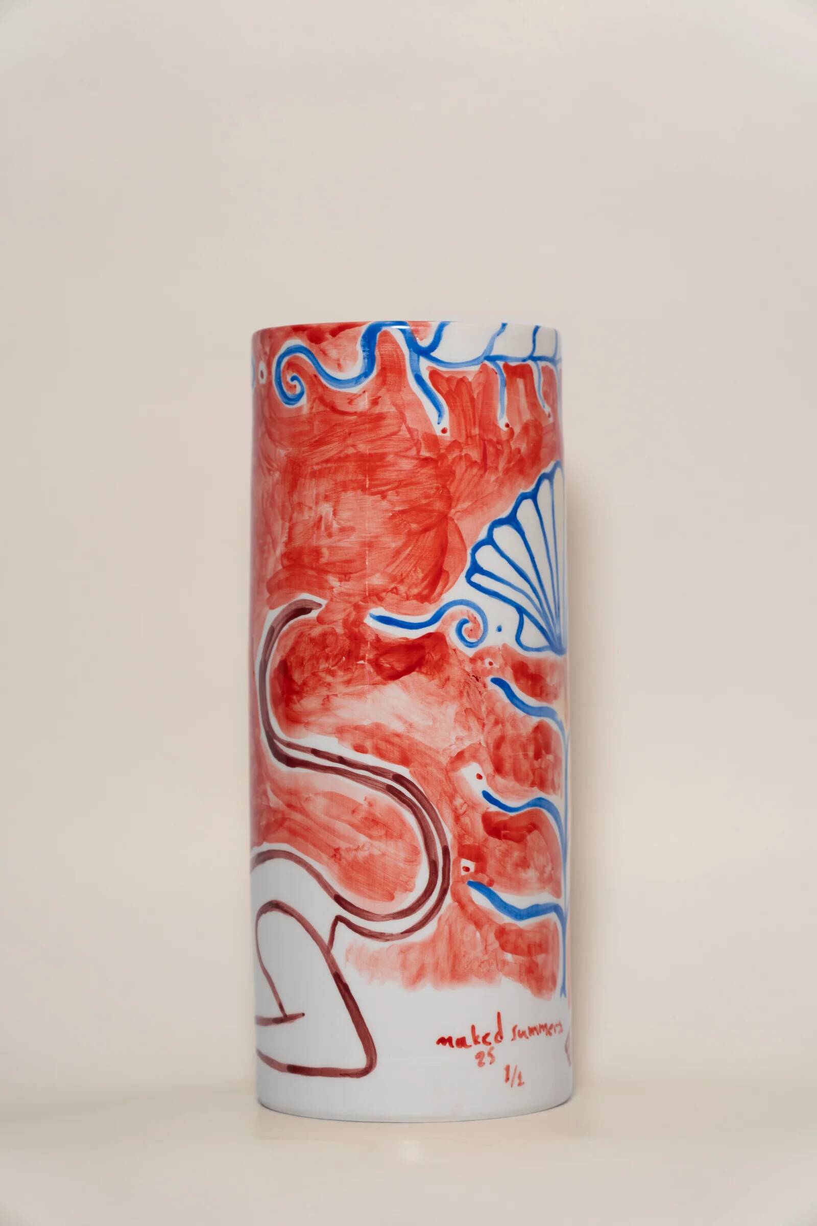 Griffin & Shell - Ceramic vase