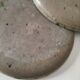 Set of two pyrite stoneware plates - natural mineral tones