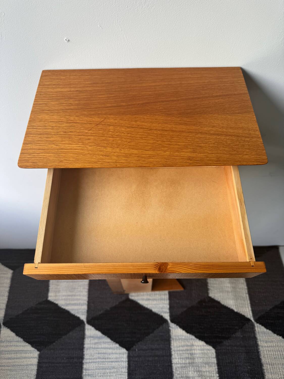 Vintage floating wall shelf in Norwegian teak, 1960s