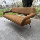 Three-seater sofa attributed to gastone rinaldi for rima italy 1950s
