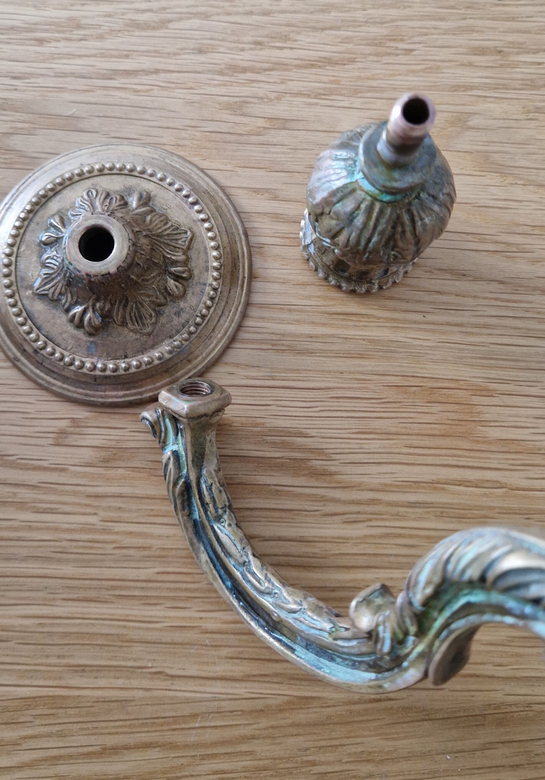 Napoleon III era bronze wall lamp