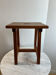 Scandinavian stool solid wood — Rectangular seat, square legs