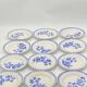 Service of 12 dessert plates, Sarreguemines / Digoin, DONON, vintage, old