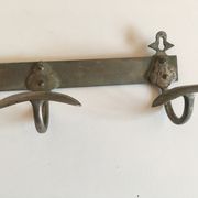 Patère wears hotel coats in nickel metal, early 20th.