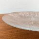 Vintage glass plates with bark design, set of 2.
