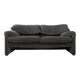 Cassina | Vico Magistretti 675 Maralunga sofa, 1970s, original black-grey striped upholstery