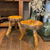 Brutalist tripod stool