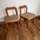 2 wooden chairs