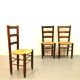 Chaises rustiques années 60/70