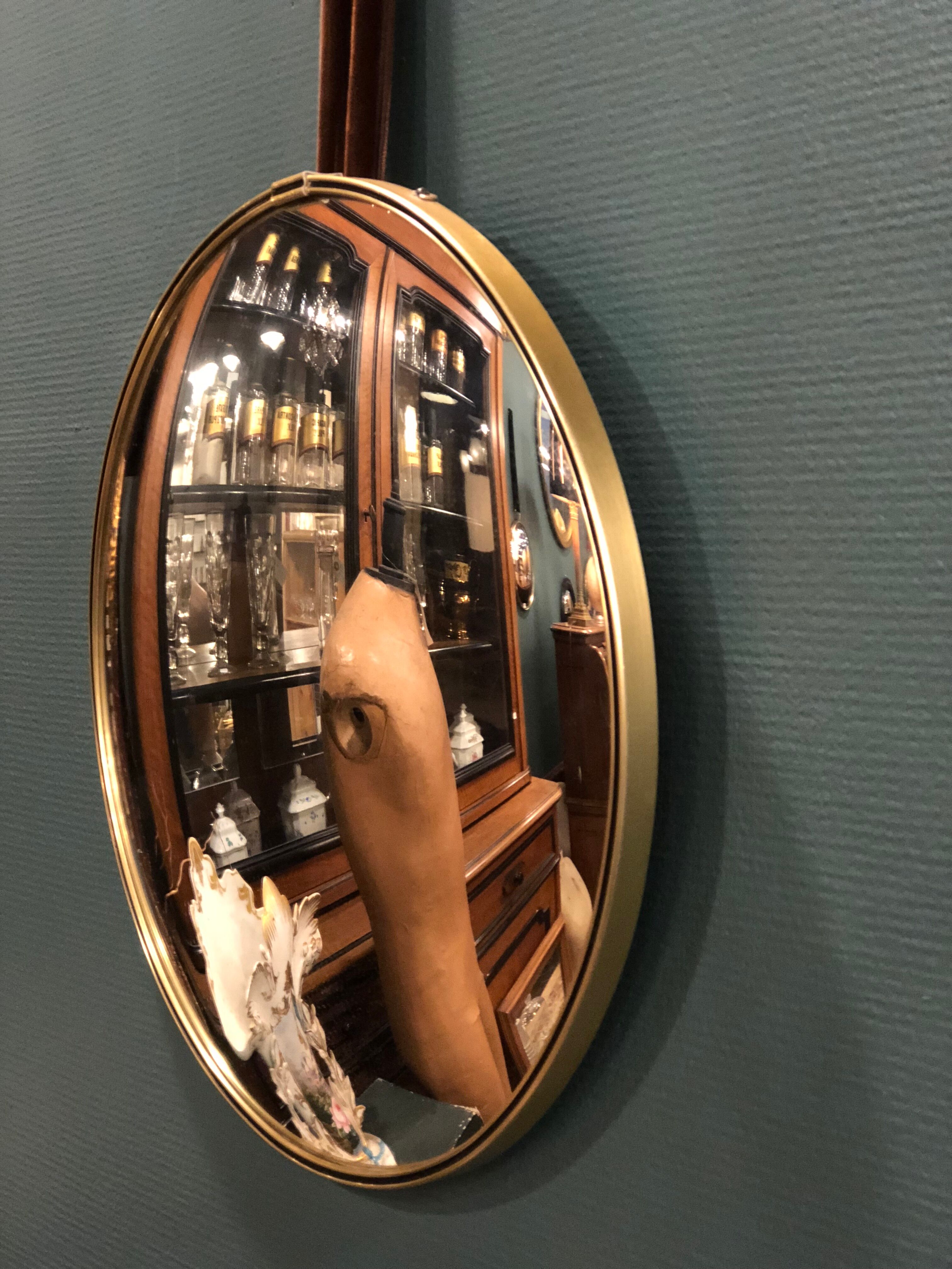 Vintage witch mirror 31cm