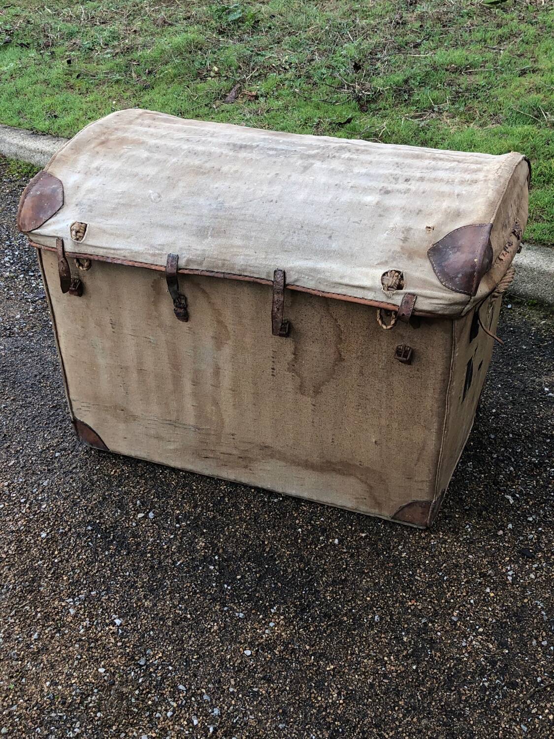 Rattan & Wicker Chest & Trunk Militaria, French Military Collection
