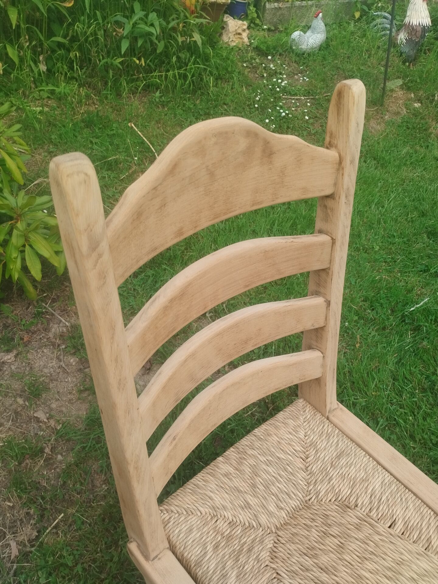 Pairs of vintage Scandinavian chairs with splayed legs.