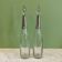 Beautiful pair of decanters from around 1910 in crystal and solid silver.