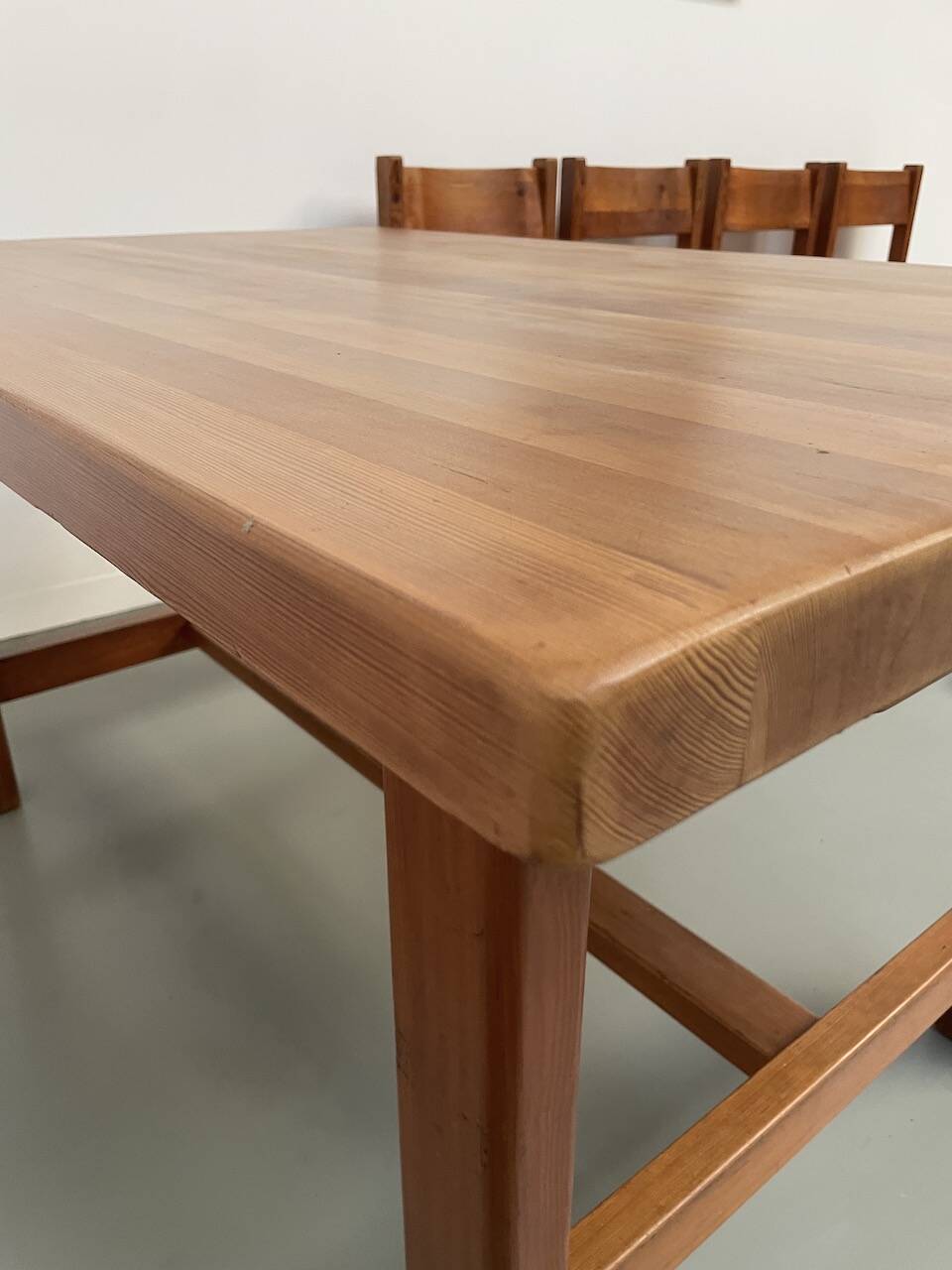 Set of table and 4 chairs, 60s mountain furniture