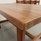 Set of table and 4 chairs, 60s mountain furniture