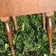 Vintage Dark Brown Wood Side Table - Vinyl Record Book Holder