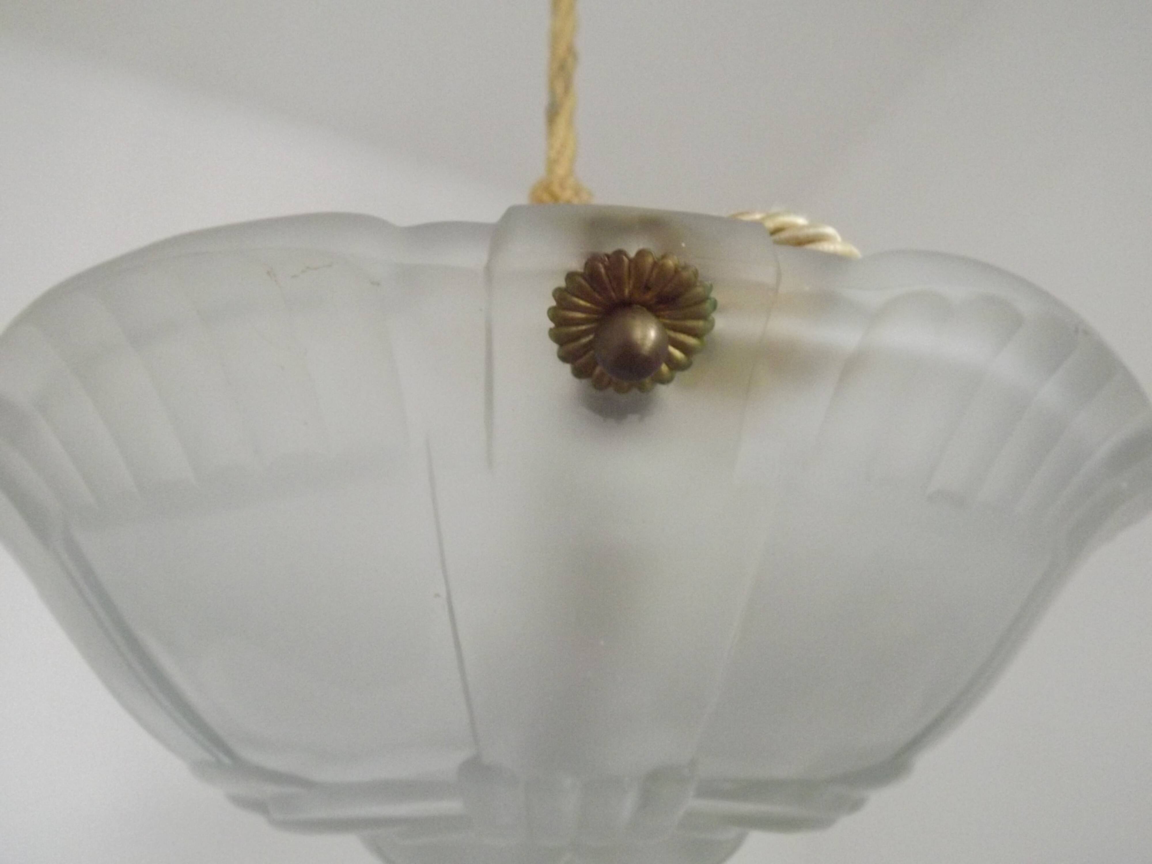 Art Deco Artistar France White Platform Ceiling Light Abstract Design 529
