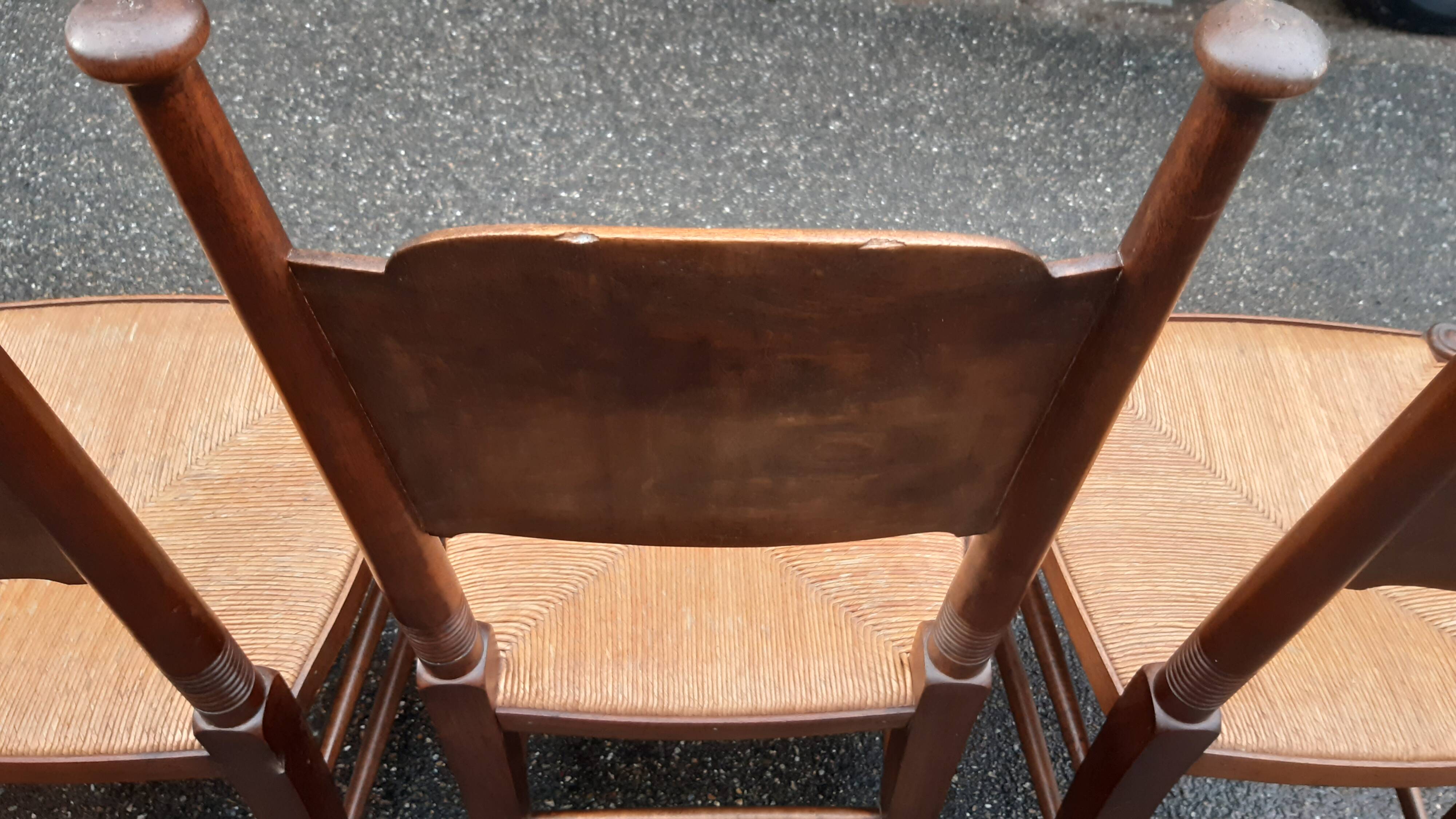 6 chaises Arts & Crafts par William Birch & E.G. Punnett