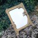Brass retro mirror The Lady of the Lake