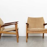 Pair Hans Olsen Easy Chairs for Verner Birkholm
