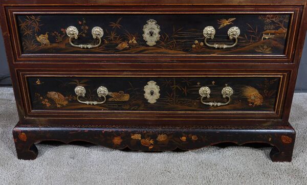 Cabinet chinois en bois laqué et bois peint – début XXème
