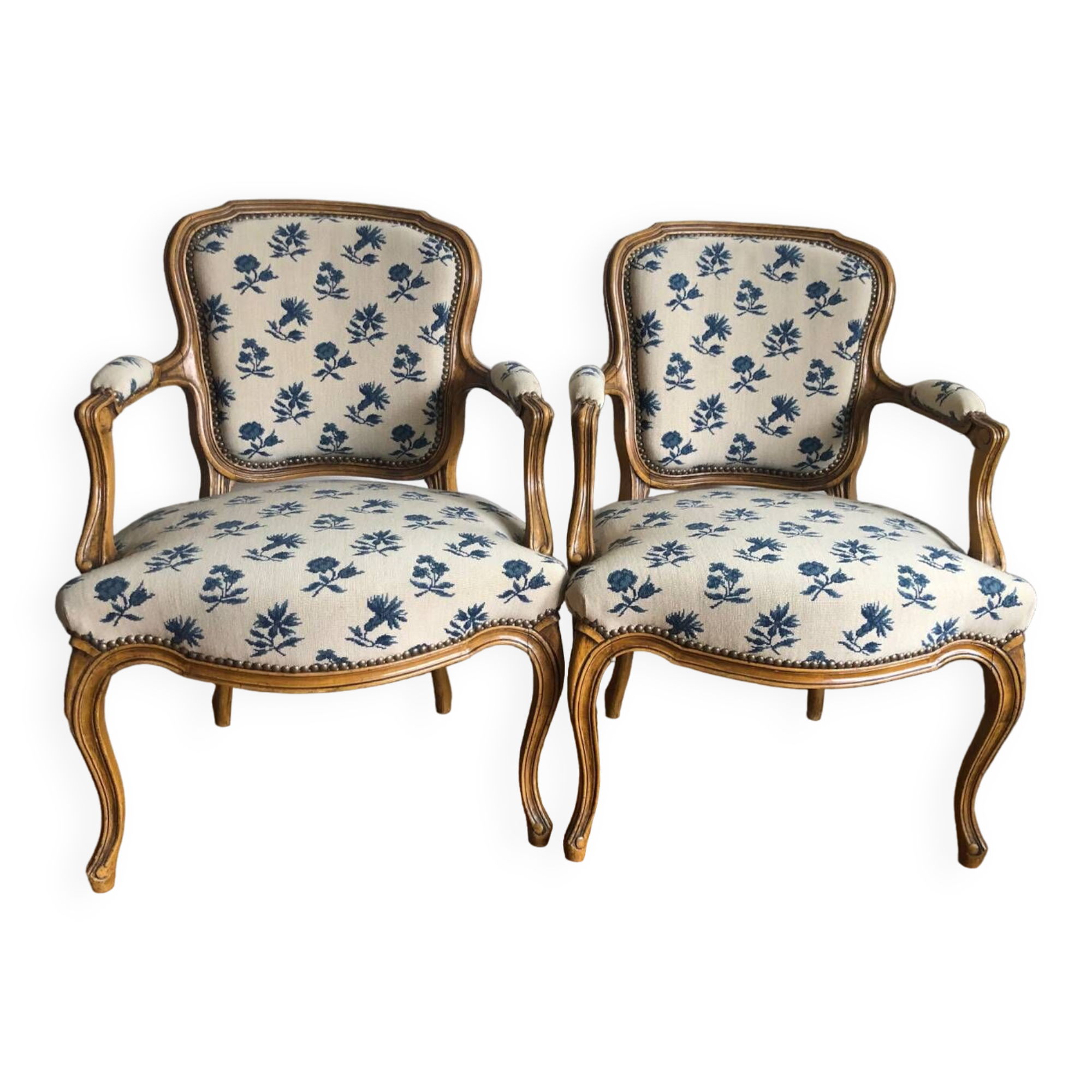 Pair of Louis XV armchairs