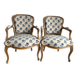 Pair of Louis XV armchairs