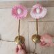 Pair of swan collar wall light