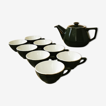 Coffee or tea set 8 cups and teapot