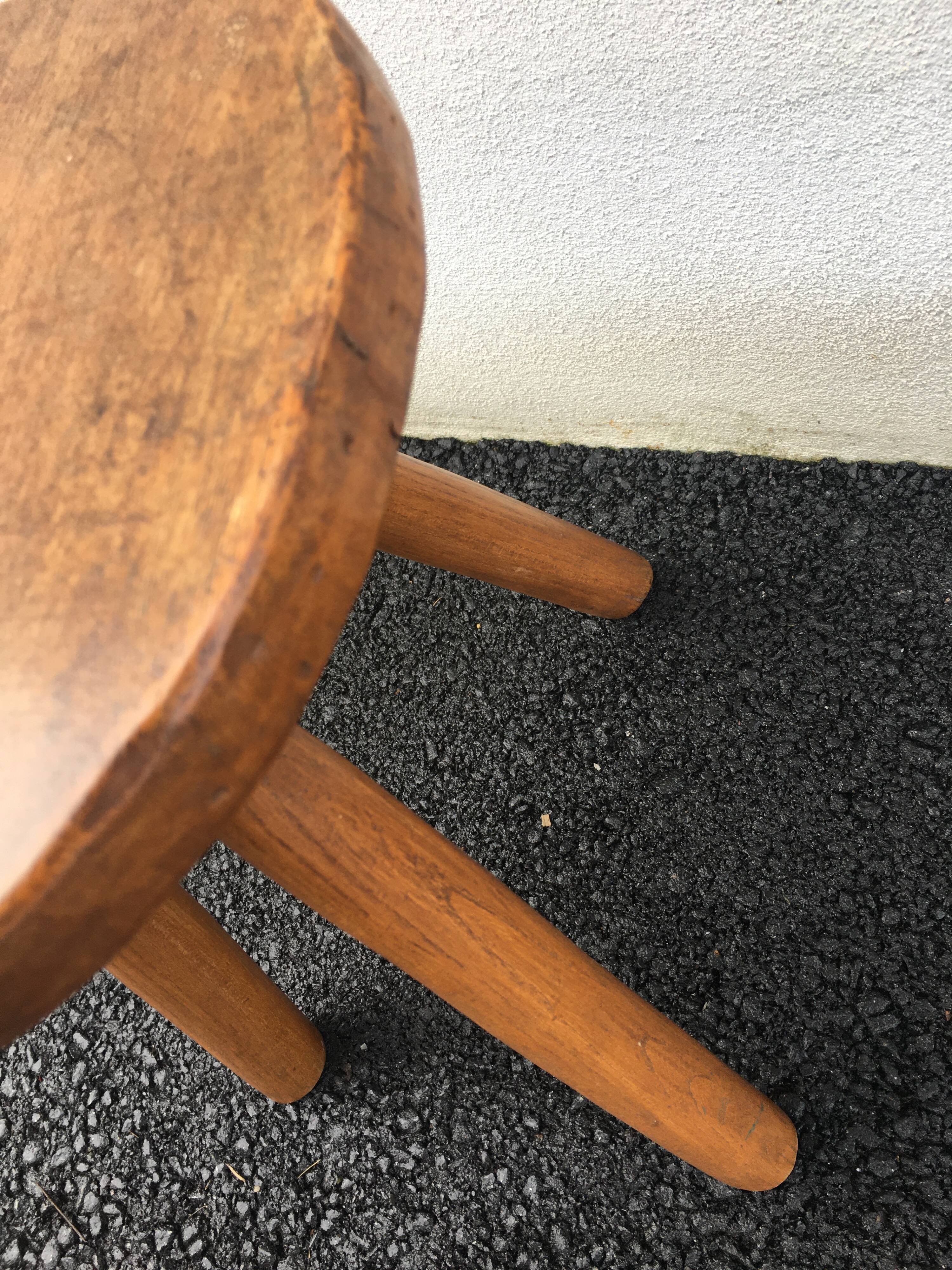 Brutalist tripod stool