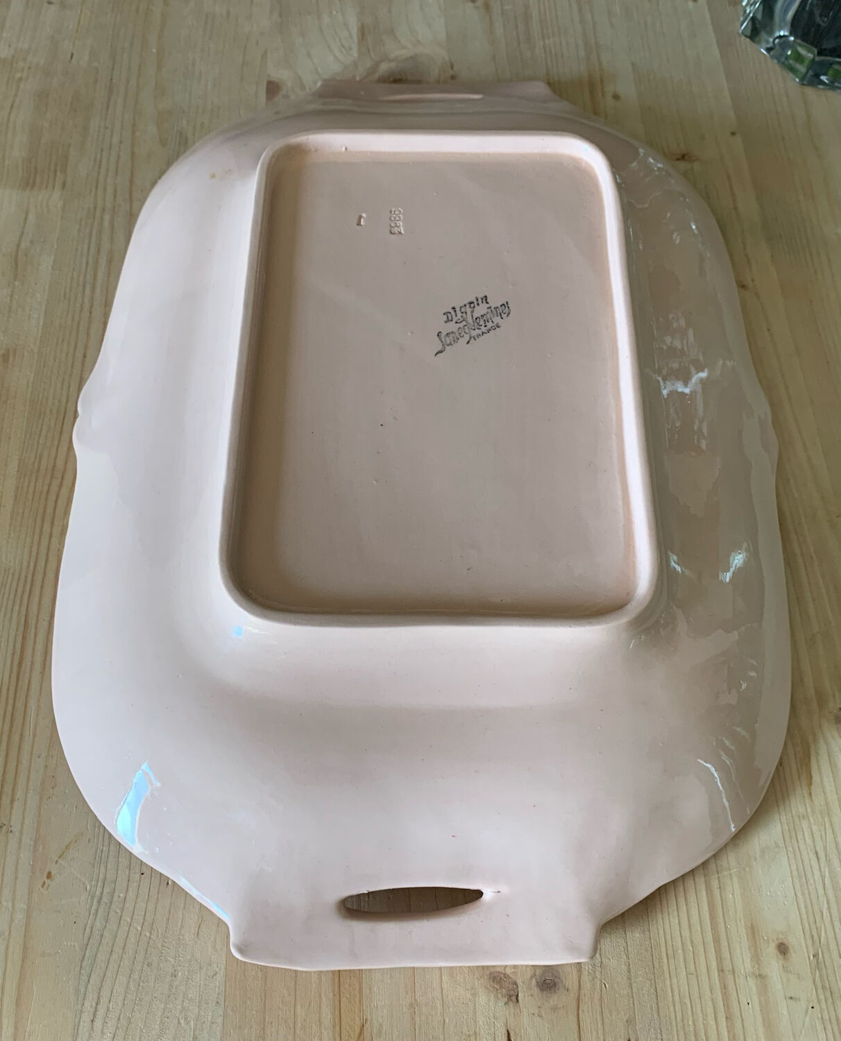 Asparagus dish Digoin Sarreguemines