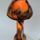 Lampe vintage champion verre de Murano orange