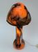 Lampe vintage champion verre de Murano orange