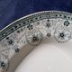 Oval plate in st. Amand earthenware and Hamage Iron Earth model Marceau L 33.5 cm