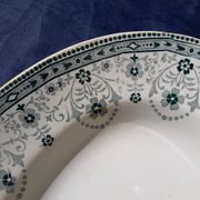 Plat ovale en faïence de Saint Amand et Hamage Terre de fer modèle Marceau L 33,5 cm
