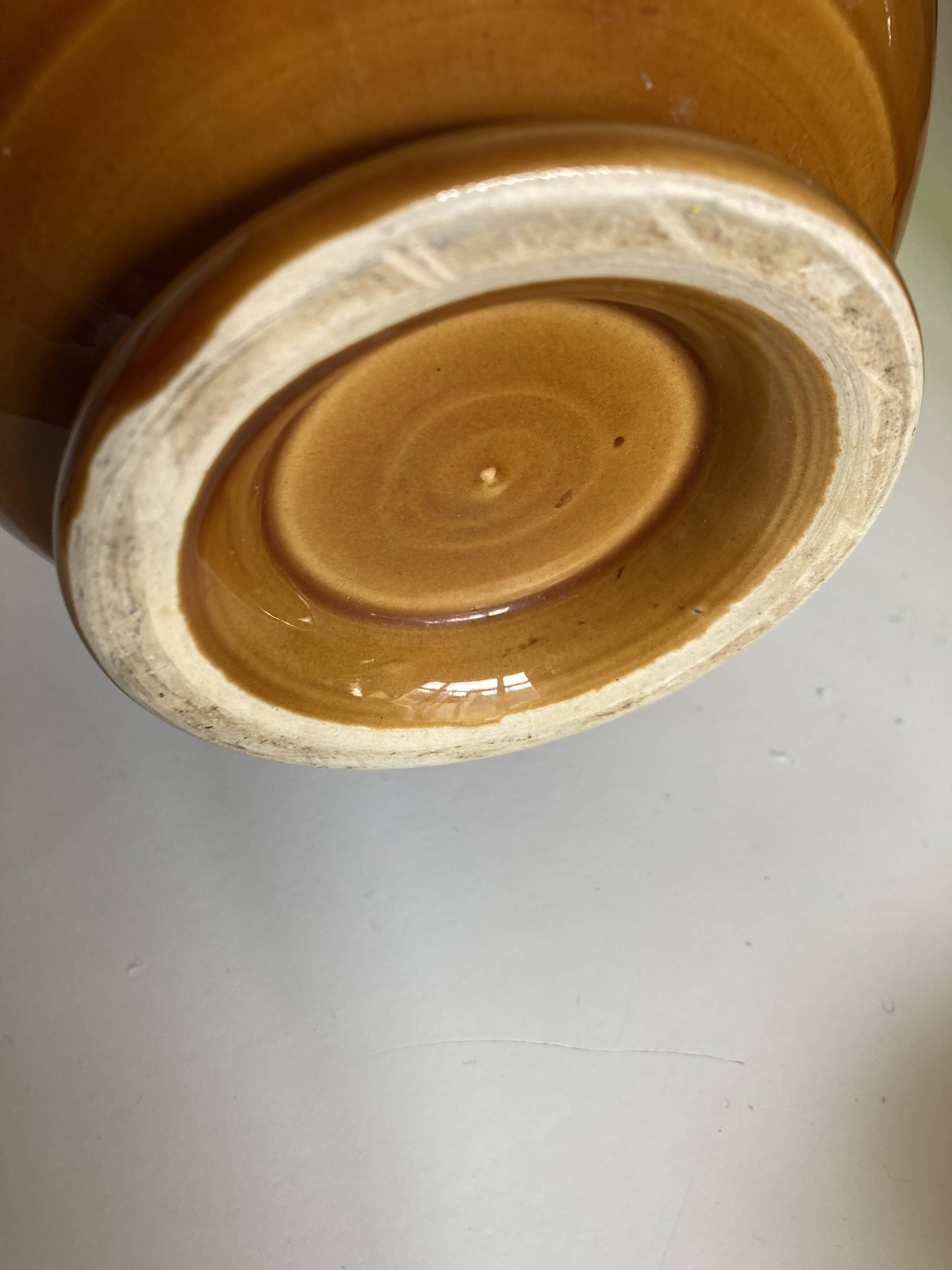 XXL bowl in Niederviller earthenware Tatin color