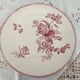 Art Nouveau flat plate, late 19th century, U&C Sarreguemines Digoin, Fontange model