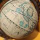 Pair of greenhouses vintage wooden books world map