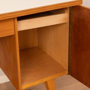 Bureau en bois autoportant, années 1950