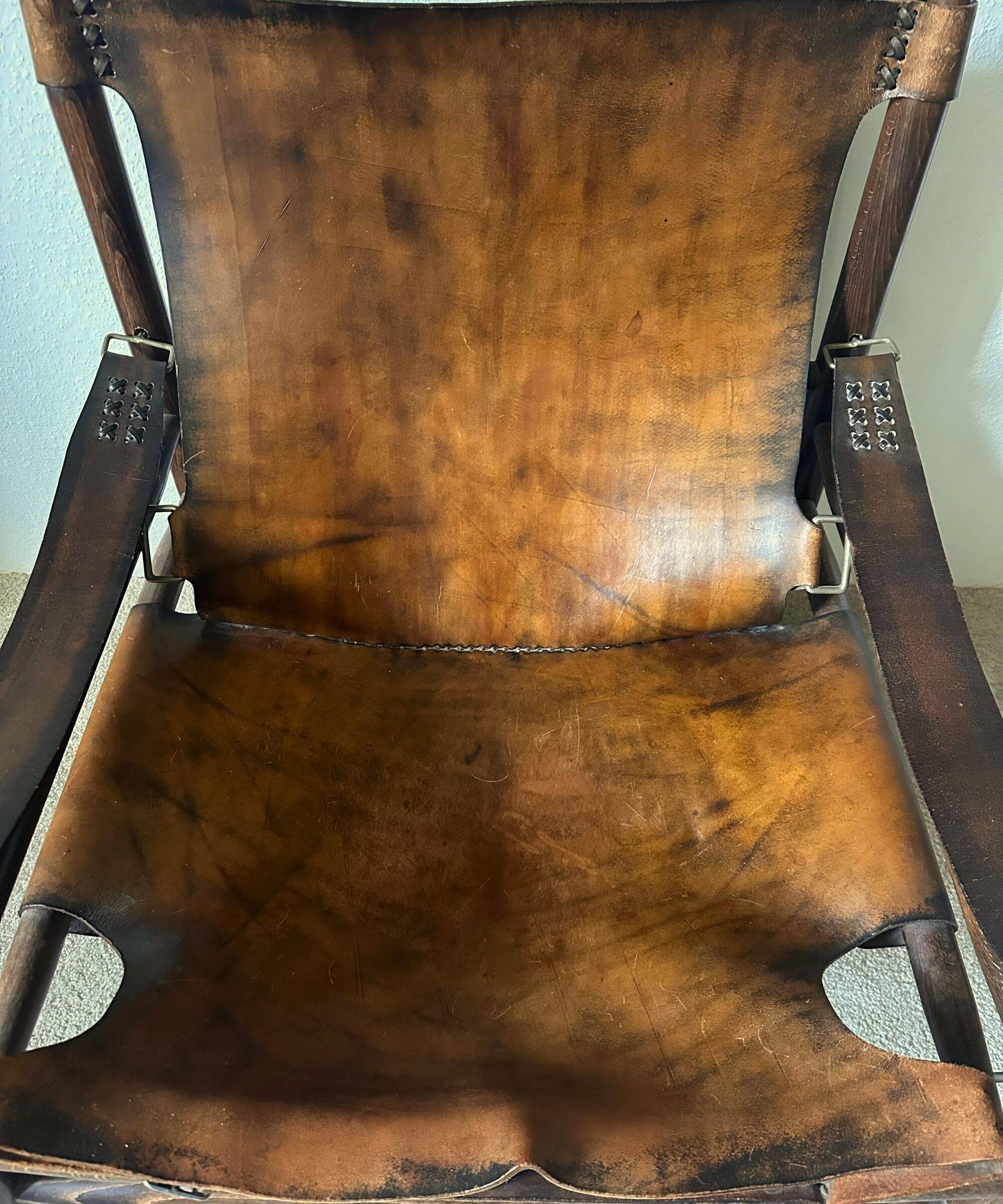 Buffalo Leather 'Safari' Armchair