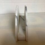 White gray marble mail holder