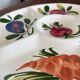 Vintage majolica vegetable compartment aperitif plate