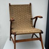 Vintage Bas van Pelt Rope Chair