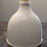 Ancienne suspension baladeuse art deco opaline blanche Ø20.5 cm