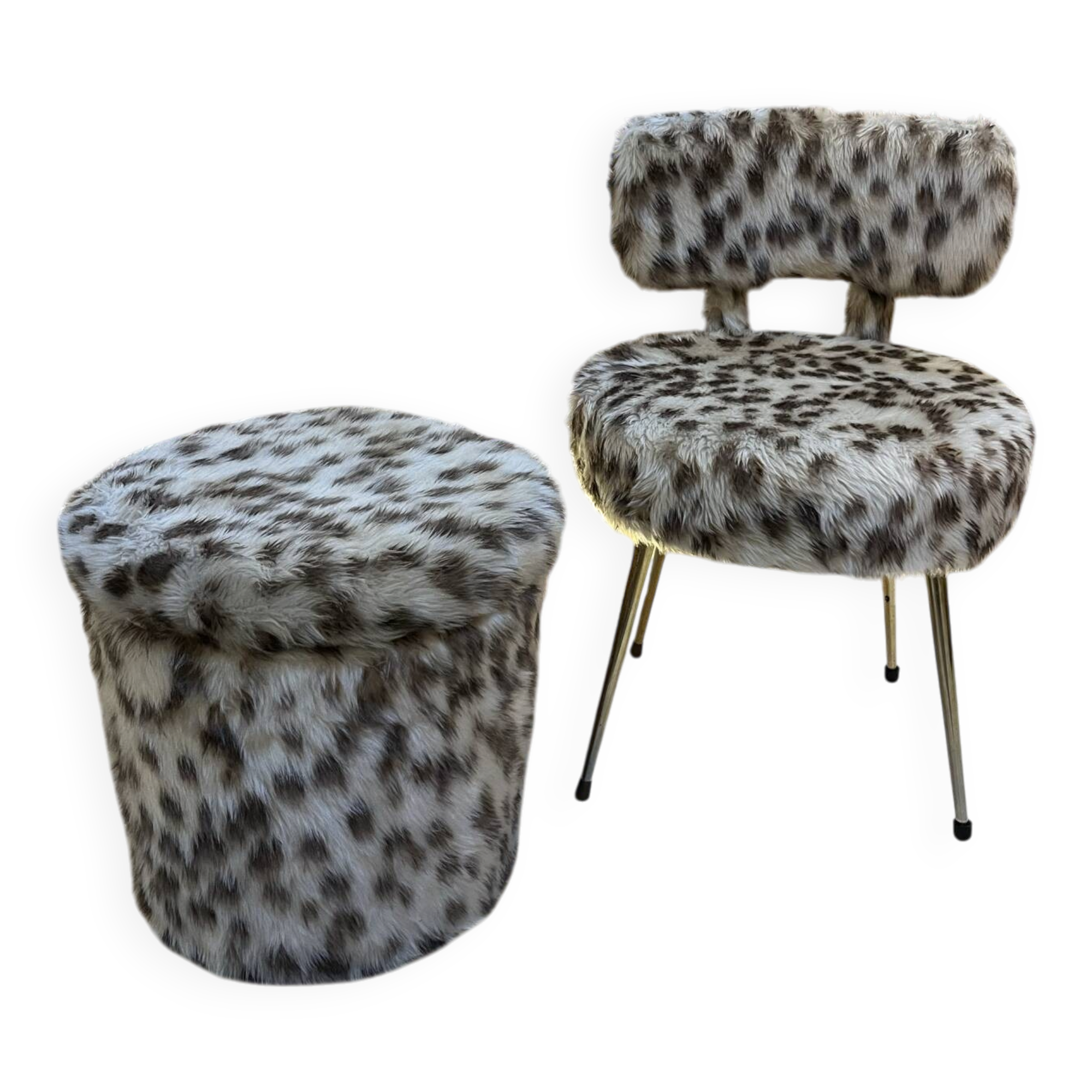 Chair and pouf Pelfran