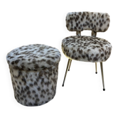 Chair and pouf Pelfran
